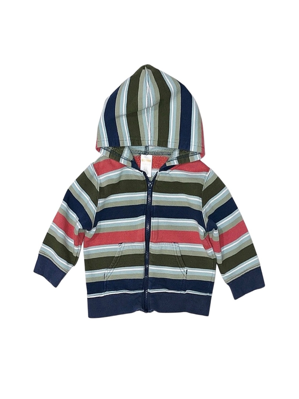 GYMBOREE Baby Boy Striped Full Zip Hoodie 12-24 Months